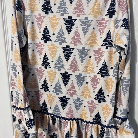 Pete & Lucy girls ruffle tunic top 7/8 Christmas farmhouse - Picture 2 of 4